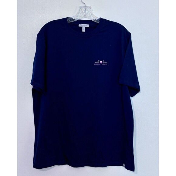 Ocean Coast Turtle Graphic T-Shirt Blue Size Large - Picture 5 of 6